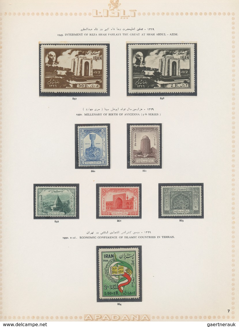 Iran: 1939/1970, Collection In An Iranian Apadana Hingeless Text Form Book, Obviously Complete. Some - Irán