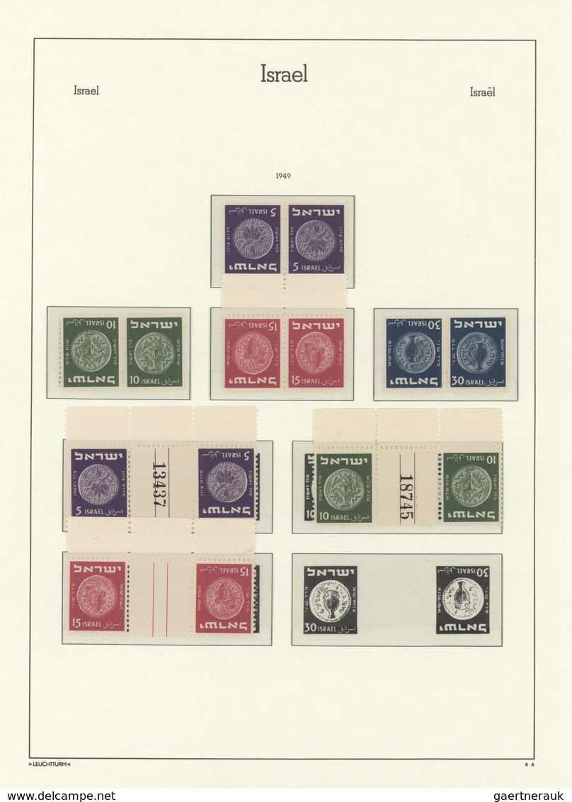 Israel: 1948/2008, MNH Collection In Three Lighthouse Albums, Early Issues Collected Sporadically An - Brieven En Documenten