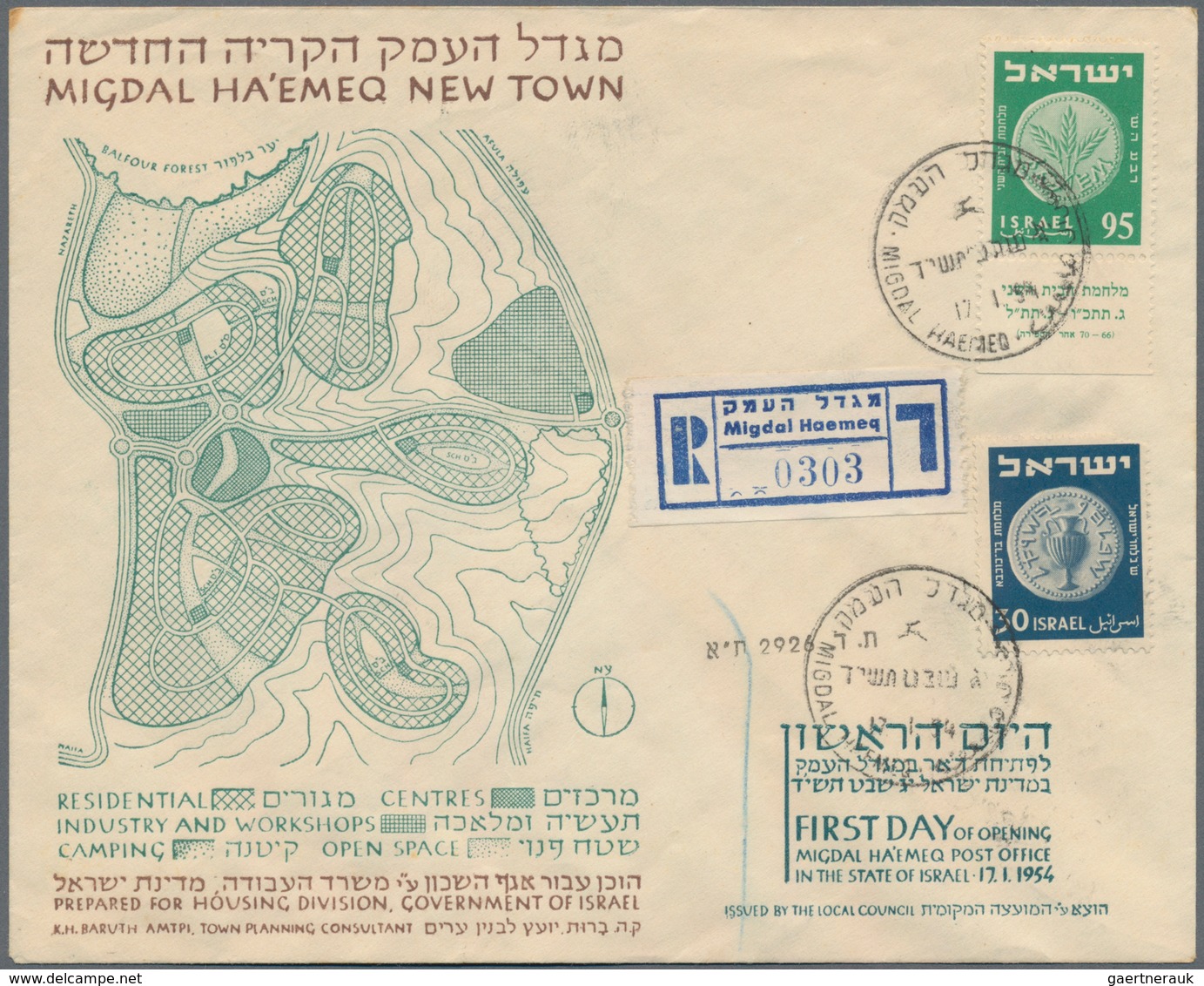 Israel: 1949/1957, POST OFFICE OPENING, Assortment Of Apprx. 216 Commemorative Covers (cacheted Enve - Covers & Documents