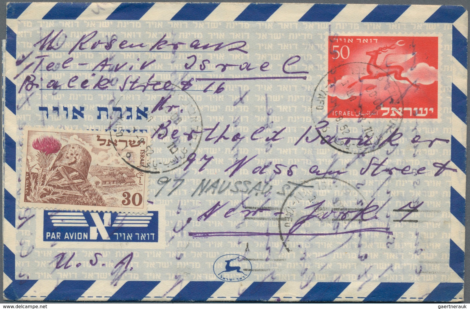 Israel: 1949/85 Ca. 730 Unused/CTO-used And Commercially Used Postal Stationeries, Incl. Postal Stat - Brieven En Documenten