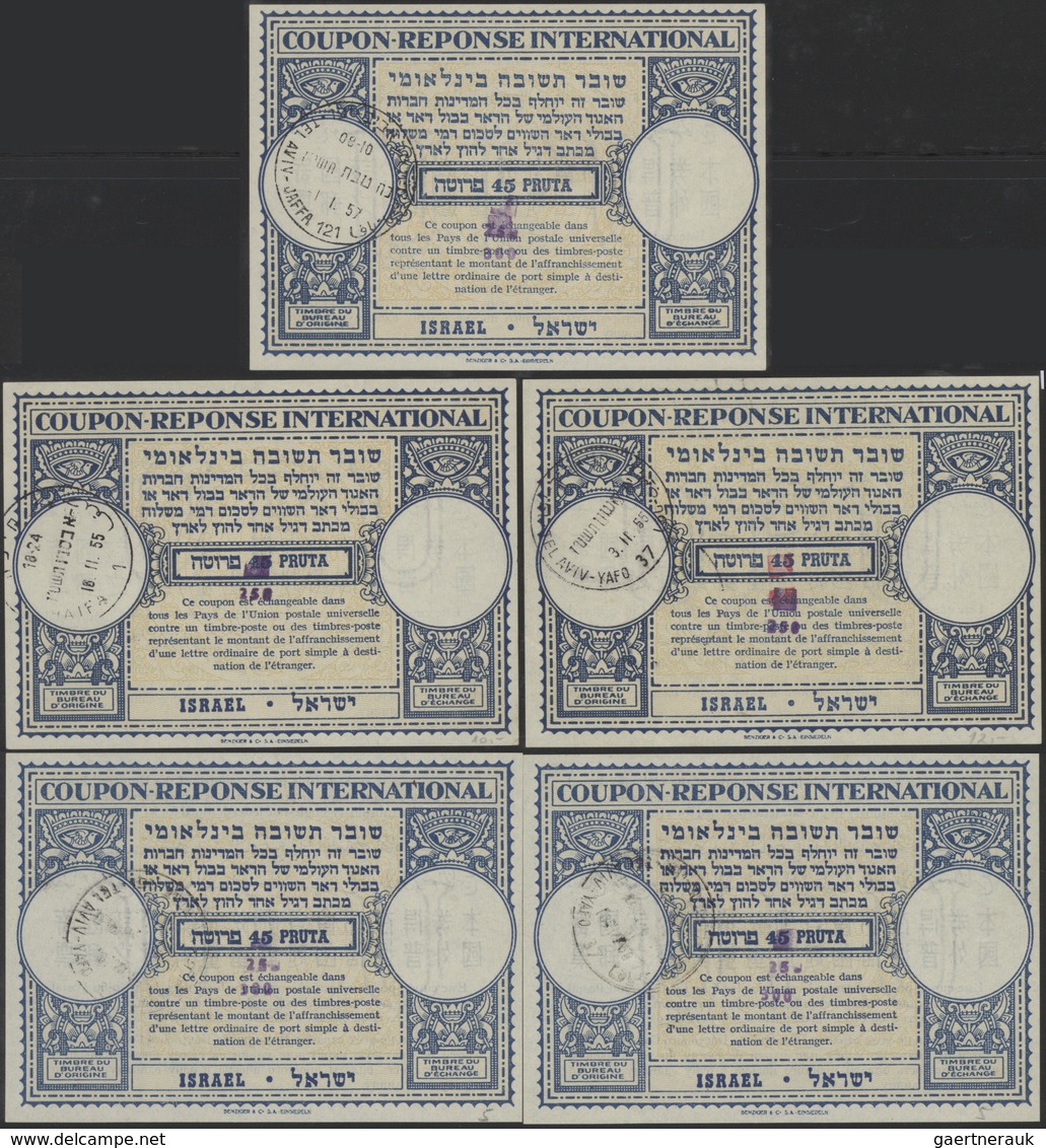 Israel: 1950/184, Collection Of Apprx. 117 (mainly Used) INTERNATIONAL REPLY COUPONS Incl. Nice Sect - Cartas & Documentos