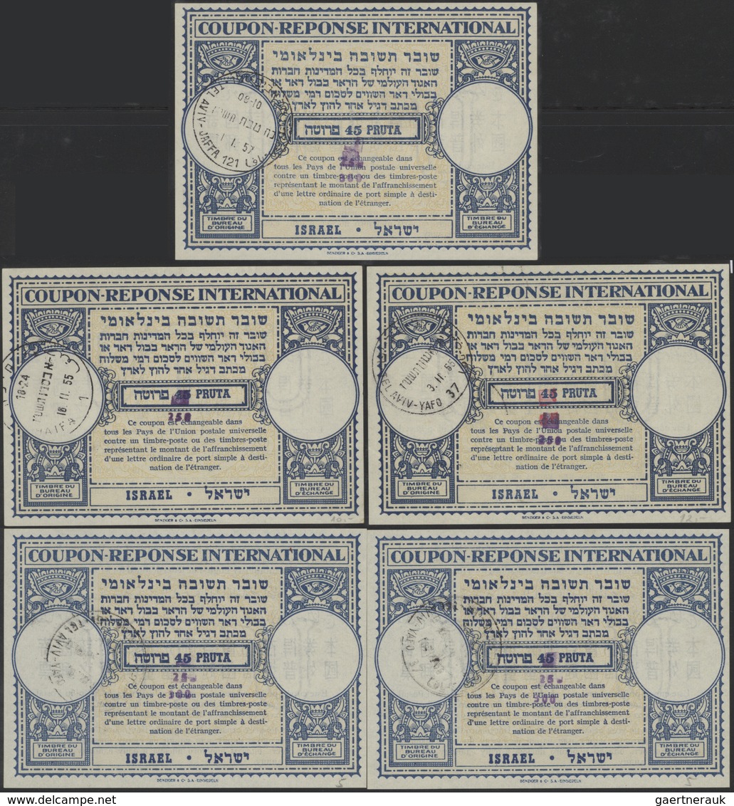 Israel: 1950/184, Collection Of Apprx. 117 (mainly Used) INTERNATIONAL REPLY COUPONS Incl. Nice Sect - Briefe U. Dokumente