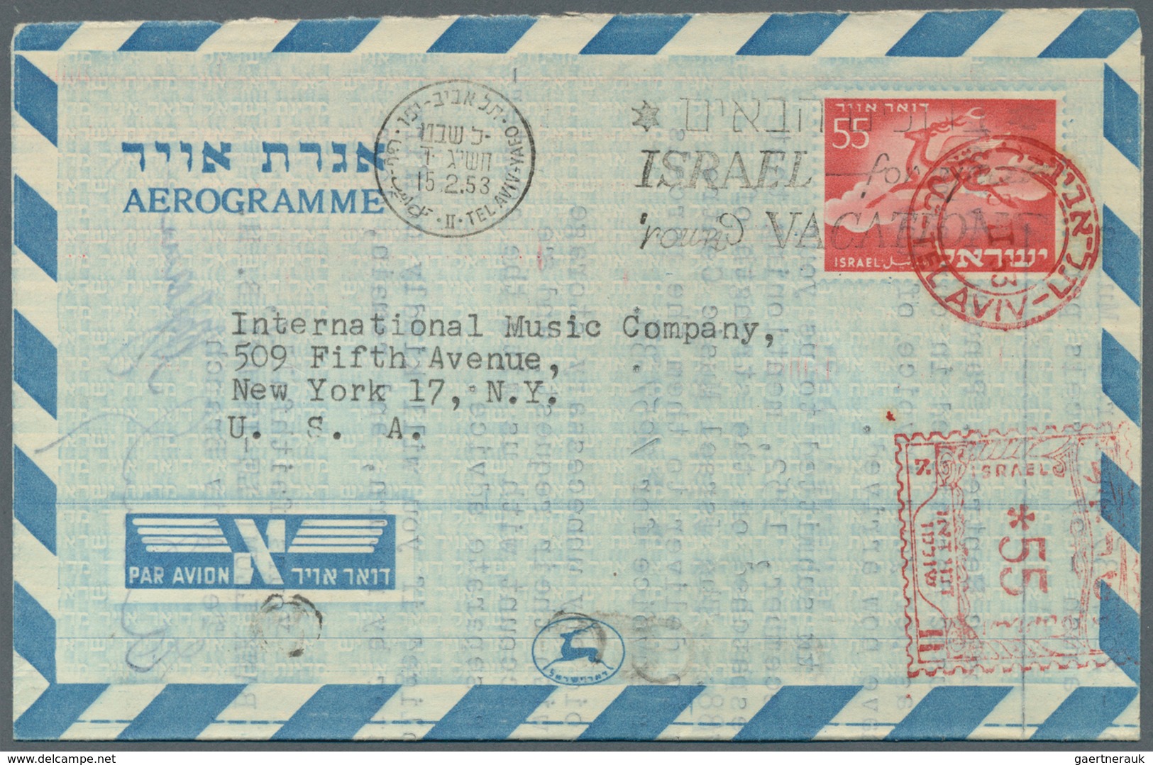Israel: 1950/1973 (ca.), AEROGRAMMES: Accumulation With Approx. 900 Unused And Used/CTO Aerogrammes - Covers & Documents