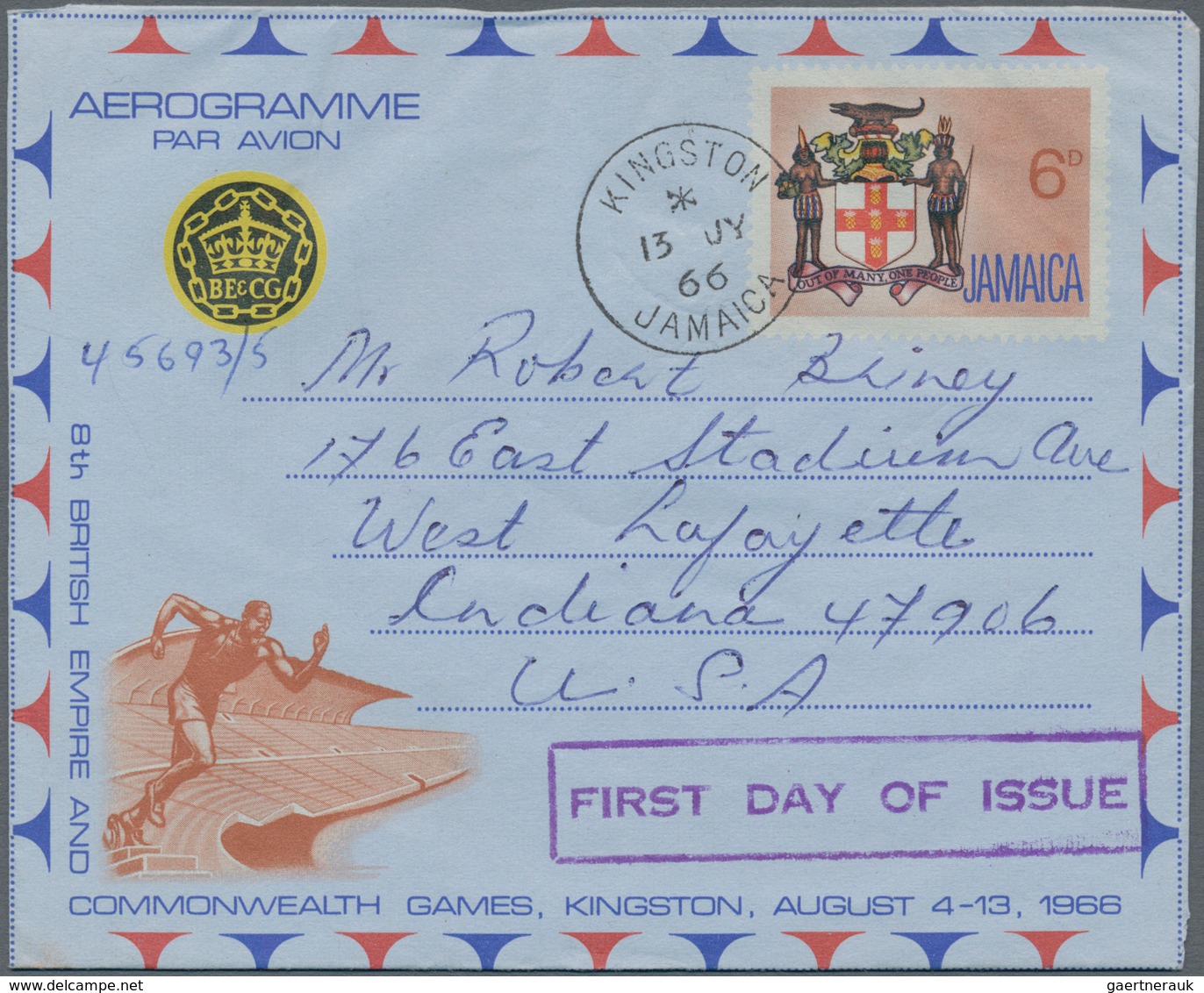 Jamaica: 1947/1995 (ca.) Aerogrammes Ca. 265 Used/unused/CTO Airletters Incl. Specimen And Postal Fo - Jamaique (1962-...)