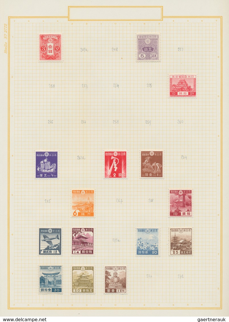 Japan: 1871/1951, Mint Hinged And Used Collection Including Early Issues, "National Park" Issues, Ja - Other & Unclassified