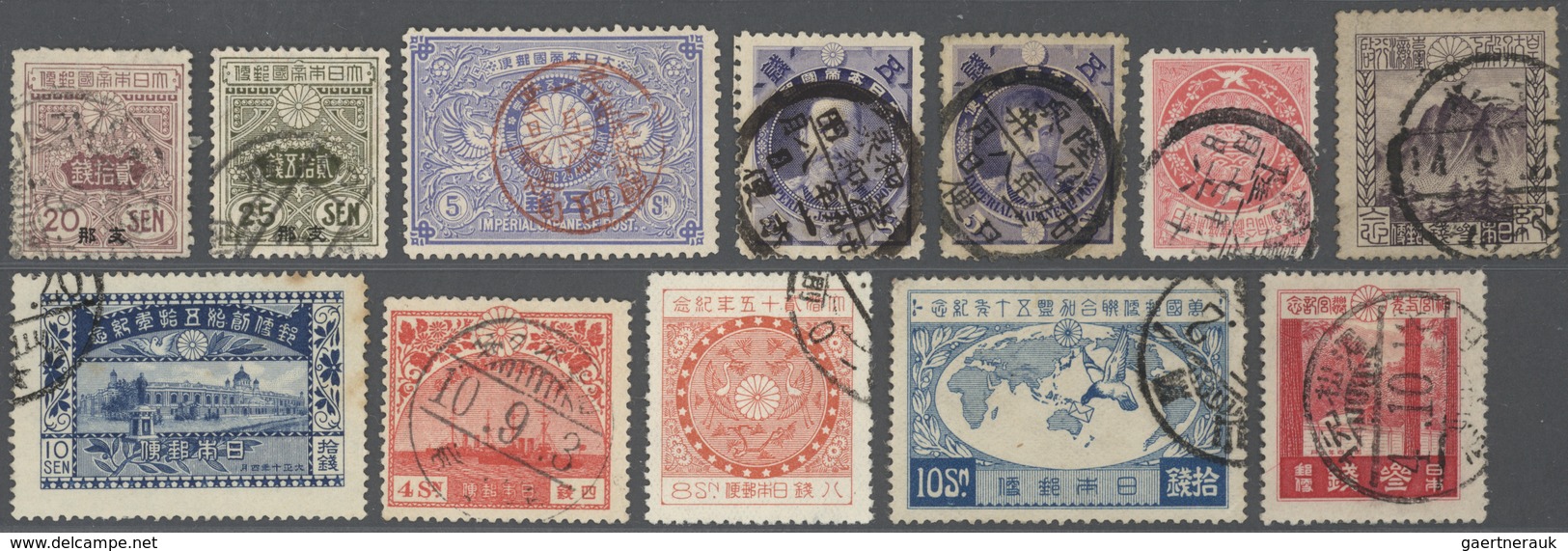 Japan: 1871/1999, Used (but Many S/s And Booklet Panes Are MNH) Part Collection Inc. Quite Some FDC - Otros & Sin Clasificación