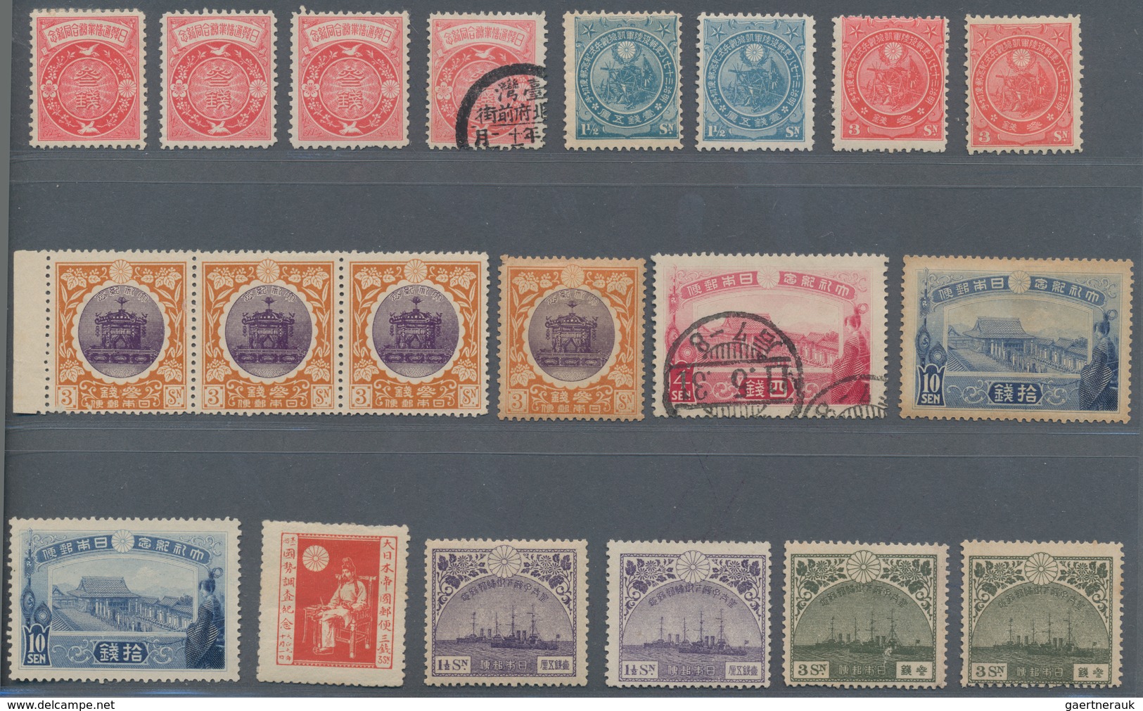 Japan: 1906/42, Unused Mounted Mint Or No Gum Stock On Stockcards Inc. Better 1920s; Also Some Used - Other & Unclassified