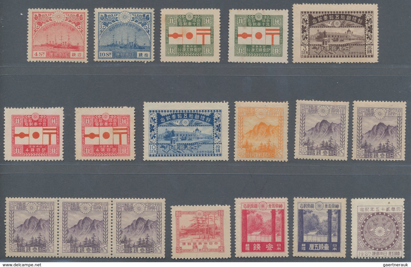 Japan: 1906/42, Unused Mounted Mint Or No Gum Stock On Stockcards Inc. Better 1920s; Also Some Used - Sonstige & Ohne Zuordnung