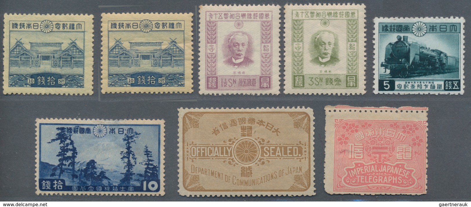 Japan: 1906/42, Unused Mounted Mint Or No Gum Stock On Stockcards Inc. Better 1920s; Also Some Used - Other & Unclassified