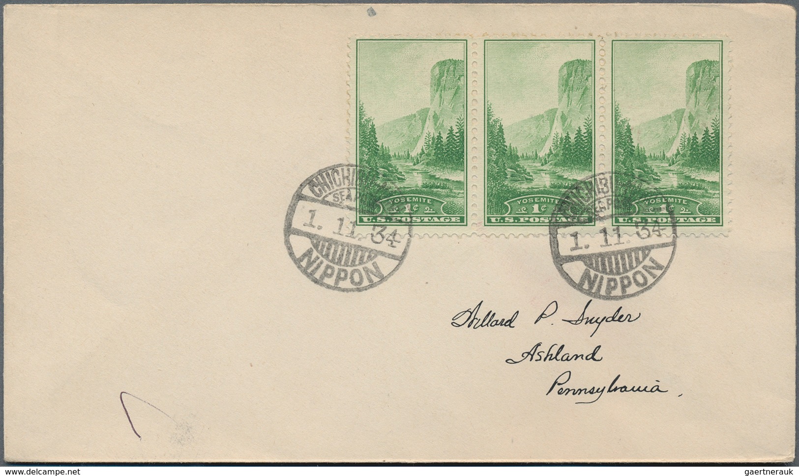 Japan: 1930/36, Covers (10) With Paquebot-marks Or SPO Marks Of NYK (8), States Lines (1) Or Canadia - Sonstige & Ohne Zuordnung