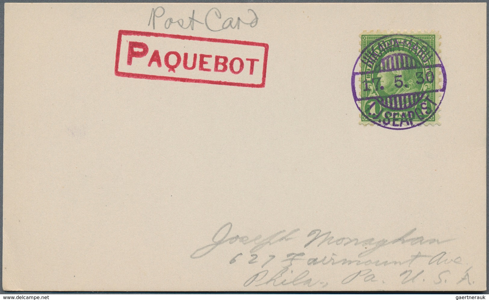 Japan: 1930/41, NYK-paquebot Mail To USA Inc. Kamakura-, Tatsuta- (2), Heian- (2), Asama- (2), Nitta - Otros & Sin Clasificación