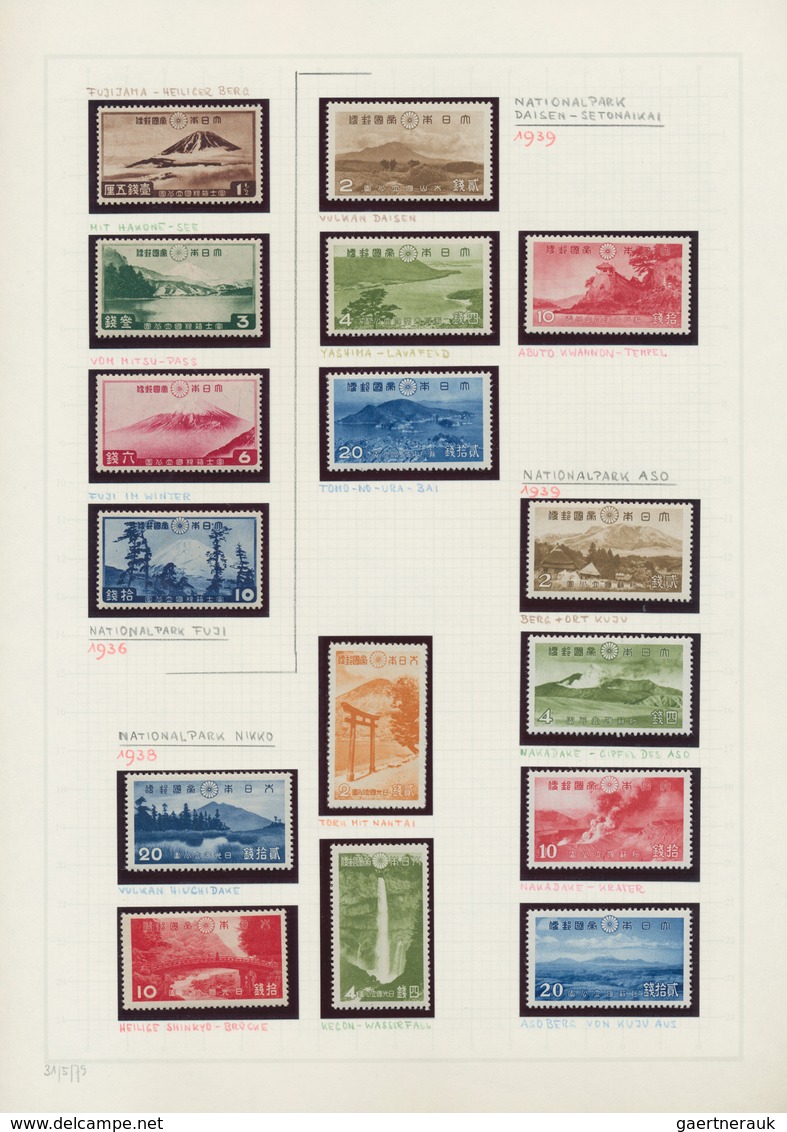 Japan: 1936/72, Cpl. Collection Of National Park And QNP Issues Inc. All S/s All W. Folders, Mint Ne - Other & Unclassified