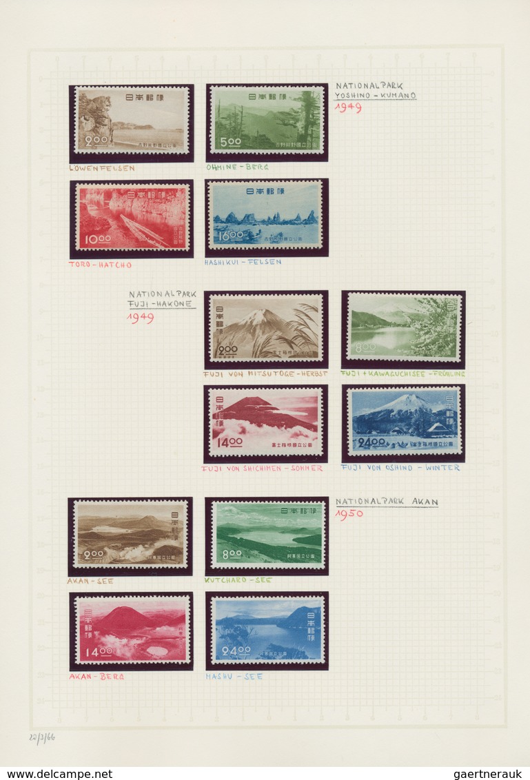 Japan: 1936/72, Cpl. Collection Of National Park And QNP Issues Inc. All S/s All W. Folders, Mint Ne - Other & Unclassified