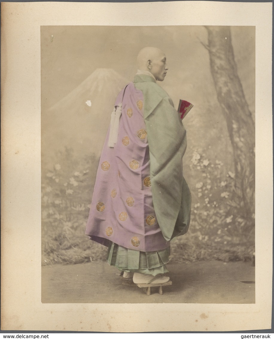 Japan - Besonderheiten: 1870/90 (ca.), 10 Original Large Size Illuminated Photographs (250x190 Mm Or - Other & Unclassified