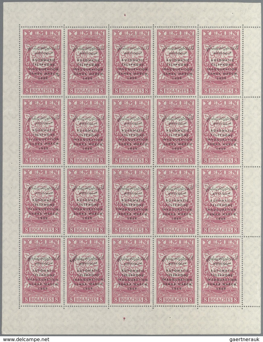 Jemen: 1930/1962 (ca.), Accumulation Of Mostly Blocks And Part Or Complete Sheets With Some In Large - Yémen