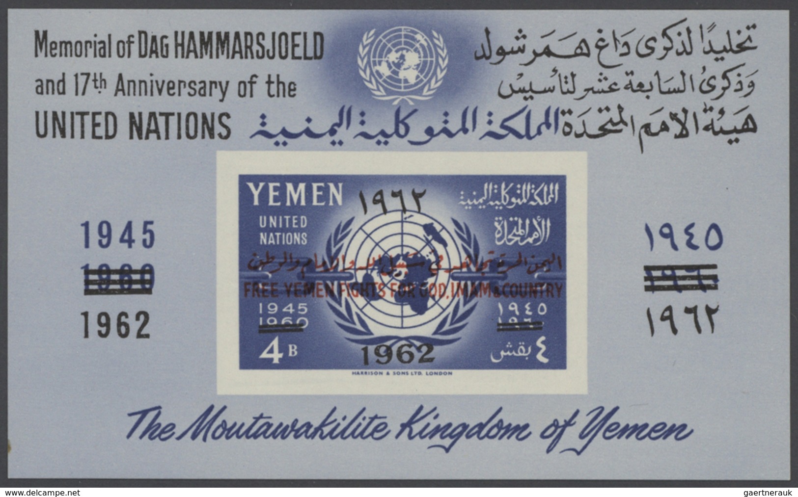 Jemen: 1930/1972 (ca.), Yemen-All Areas, Comprehenisve Mint And Used Balance In Several Albums, Comp - Yemen