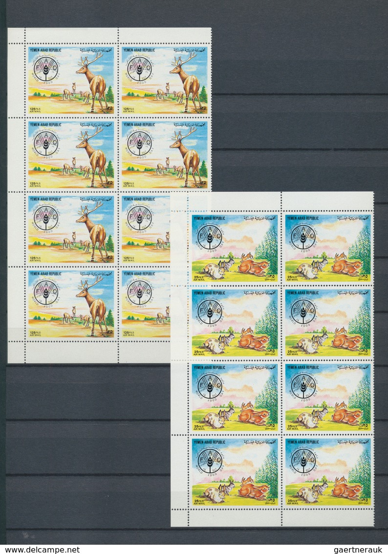Jemen: 1959/1983, MNH accumulation incl. many complete sets, gold issues, sheets etc. Michel cat.val