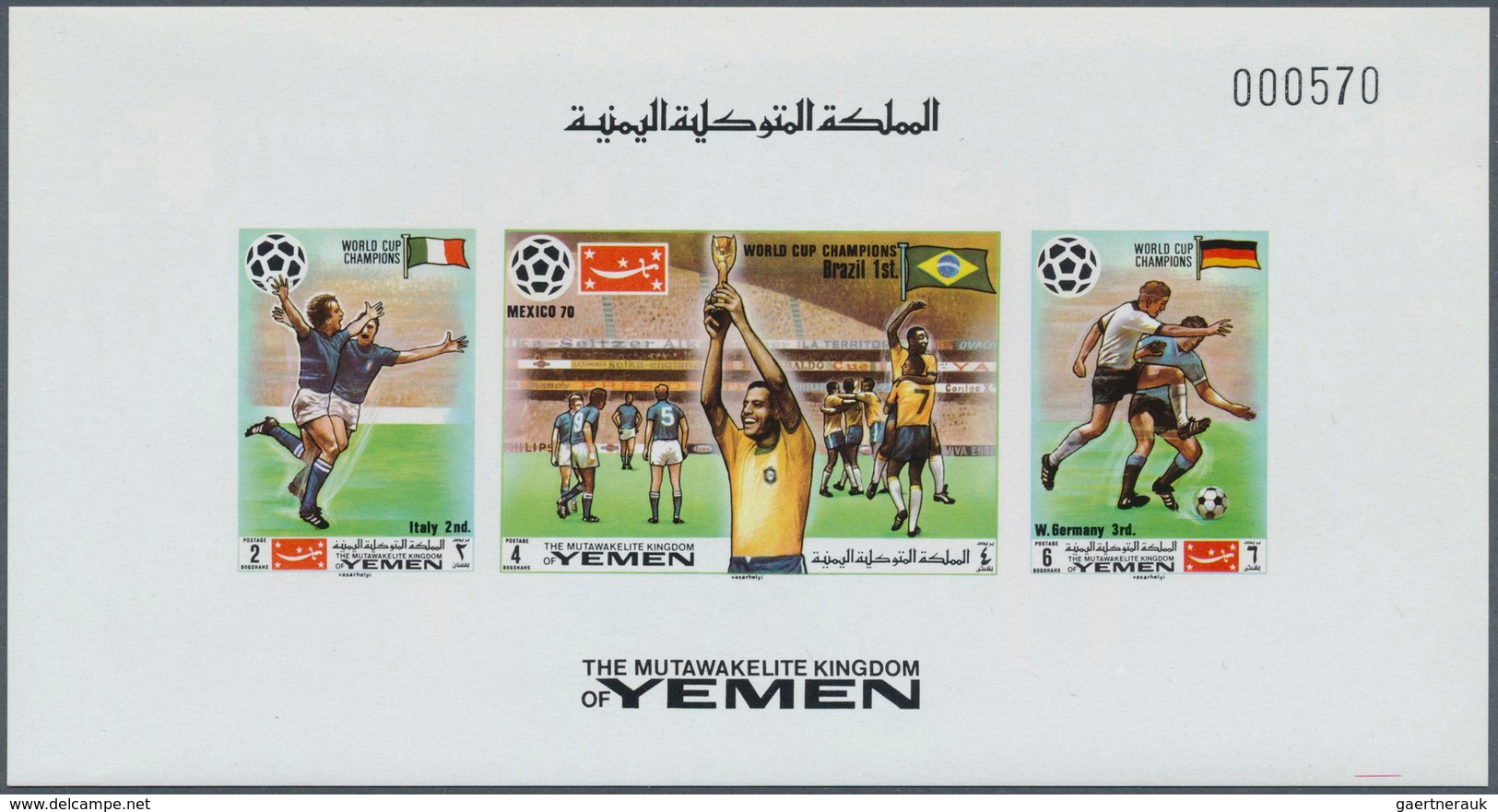 Jemen - Königreich: 1969/1970, Collection Of More Than 520 "de Luxe" Sheets (subsequent And/or Ident - Yemen