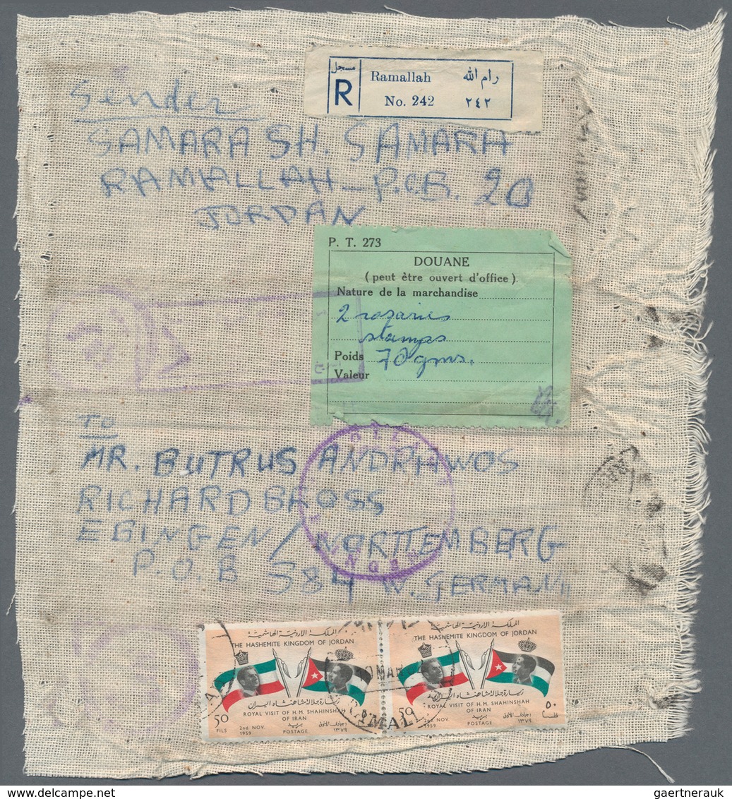 Jordanien: 1954/1989, Holding Of Apprx. 200 Covers/cards, Mainly Correspondence To Germany, Showing - Jordanië