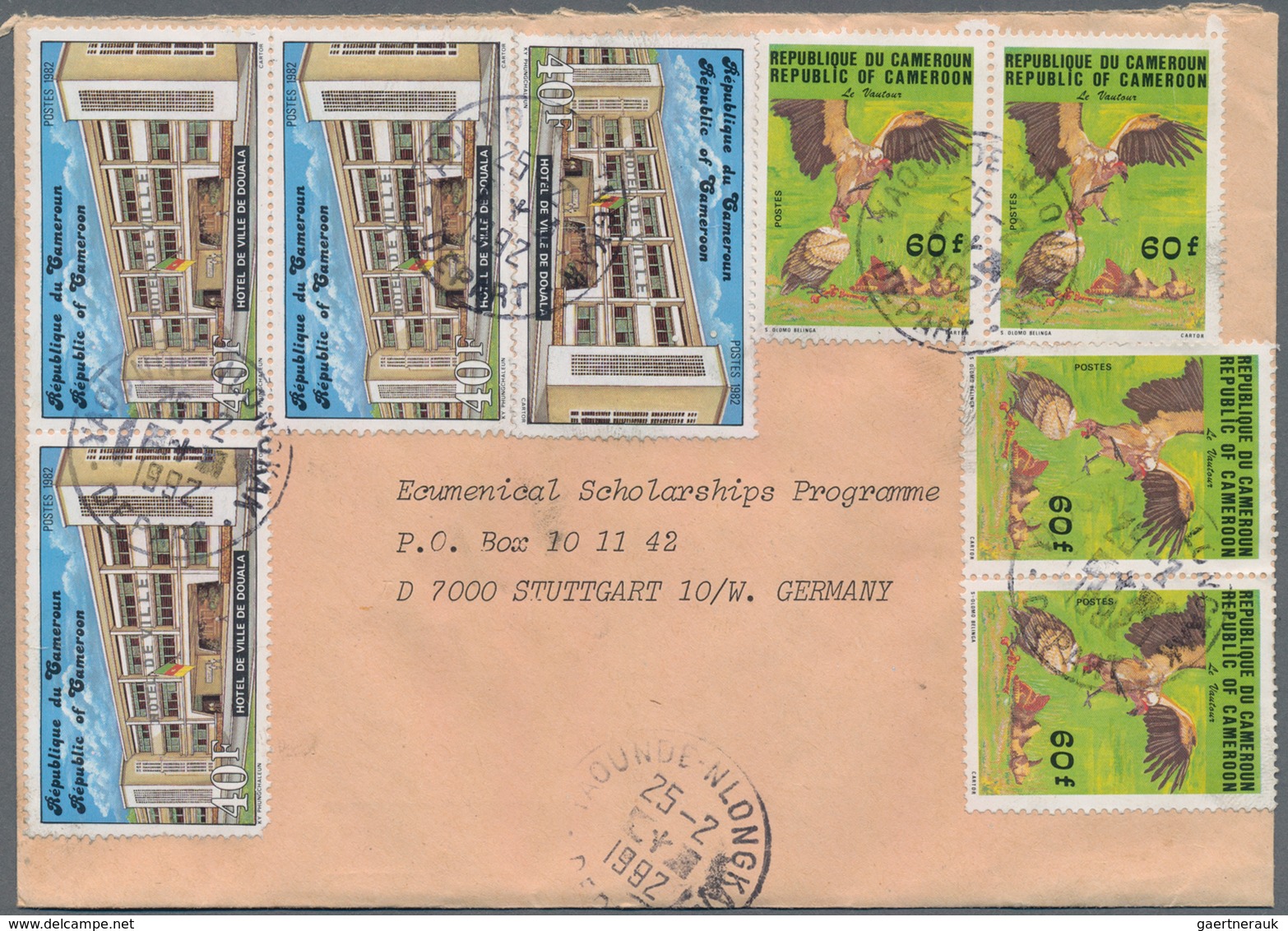 Kamerun: 1981/1993, Accumulation Of Apprx. 200 Commercial (mainly Airmail) Covers To Germany, Bearin - Cameroon (1960-...)