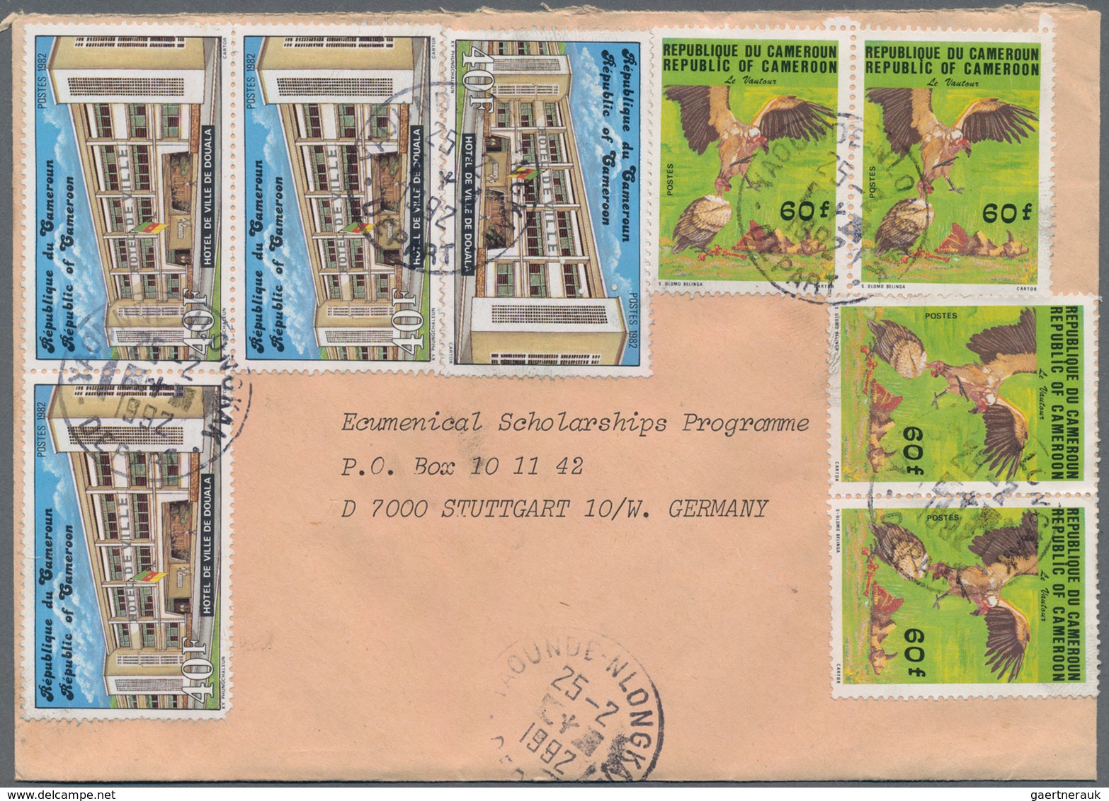 Kamerun: 1981/1993, Accumulation Of Apprx. 200 Commercial (mainly Airmail) Covers To Germany, Bearin - Kamerun (1960-...)