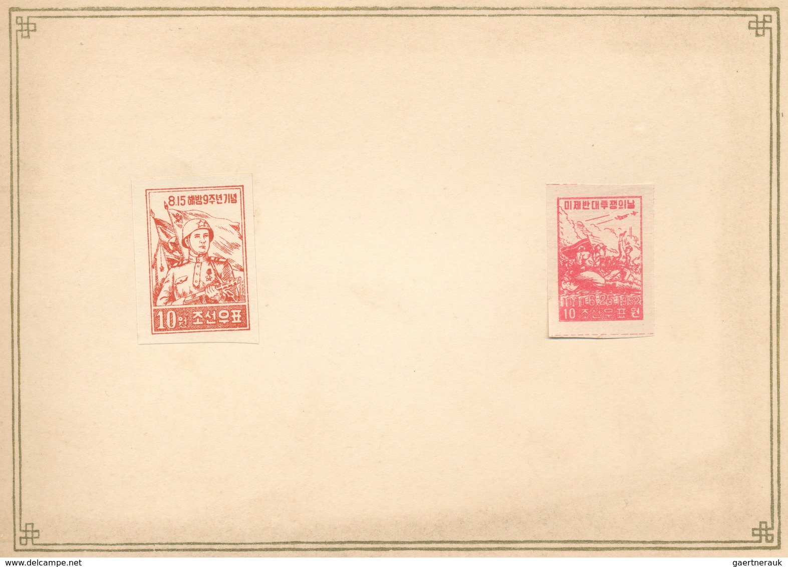 Korea-Nord: 1948/55, Three Presentation Books With 1st Printings Only, Issued Without Gum: Golden Ti - Korea (Nord-)