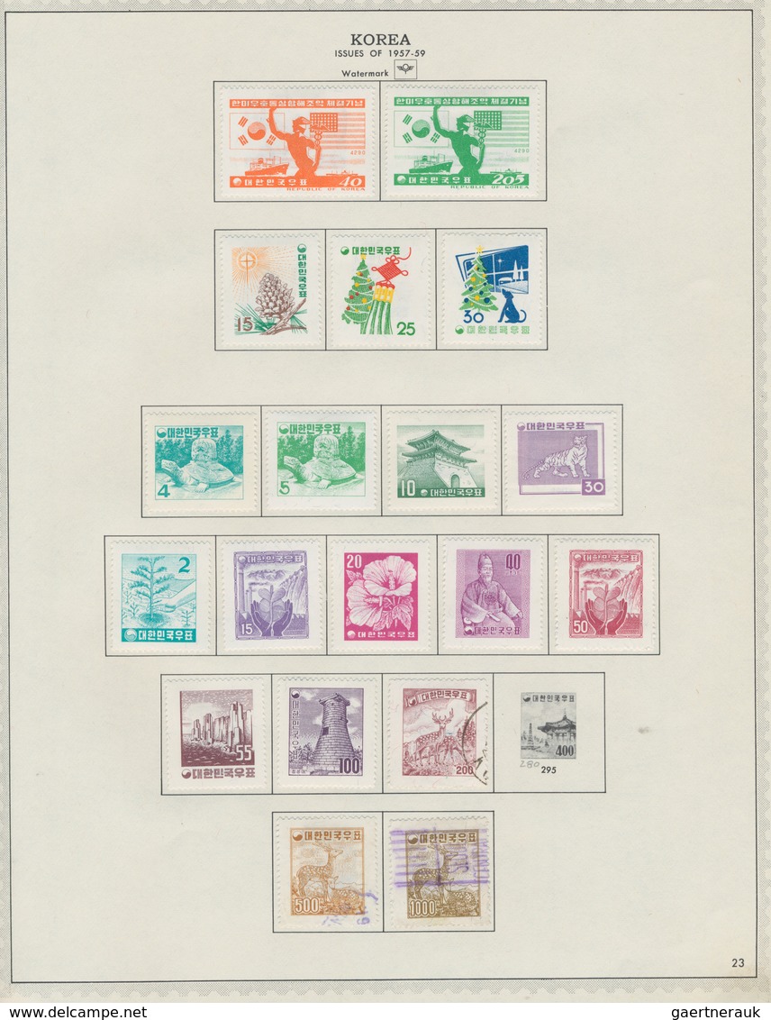 Korea-Süd: 1946/77, MNH but mainly mounted mint (inc. no gum as issued) and very few used on Minkus