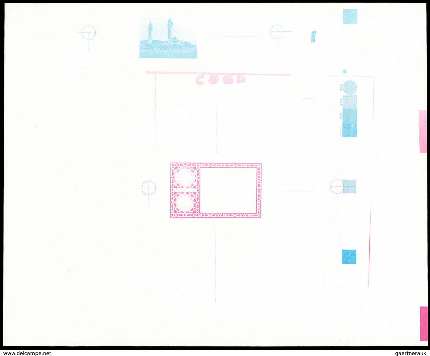 Kuwait: 1989, PILGRIMAGE TO MECCA - 30 items; single die proofs for the set, different color variati