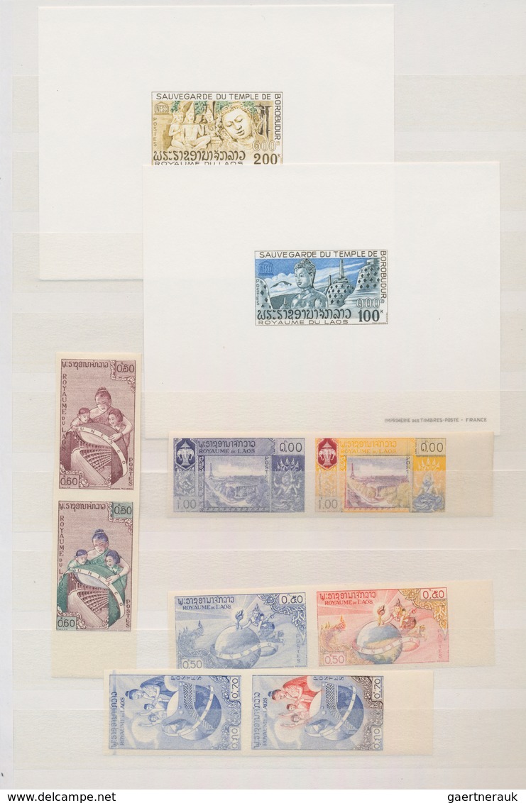 Laos: 1952/1979, Specialised Assortment Incl. Imperfs, Colour Trials And Two Epreuve De Luxe; In Add - Laos