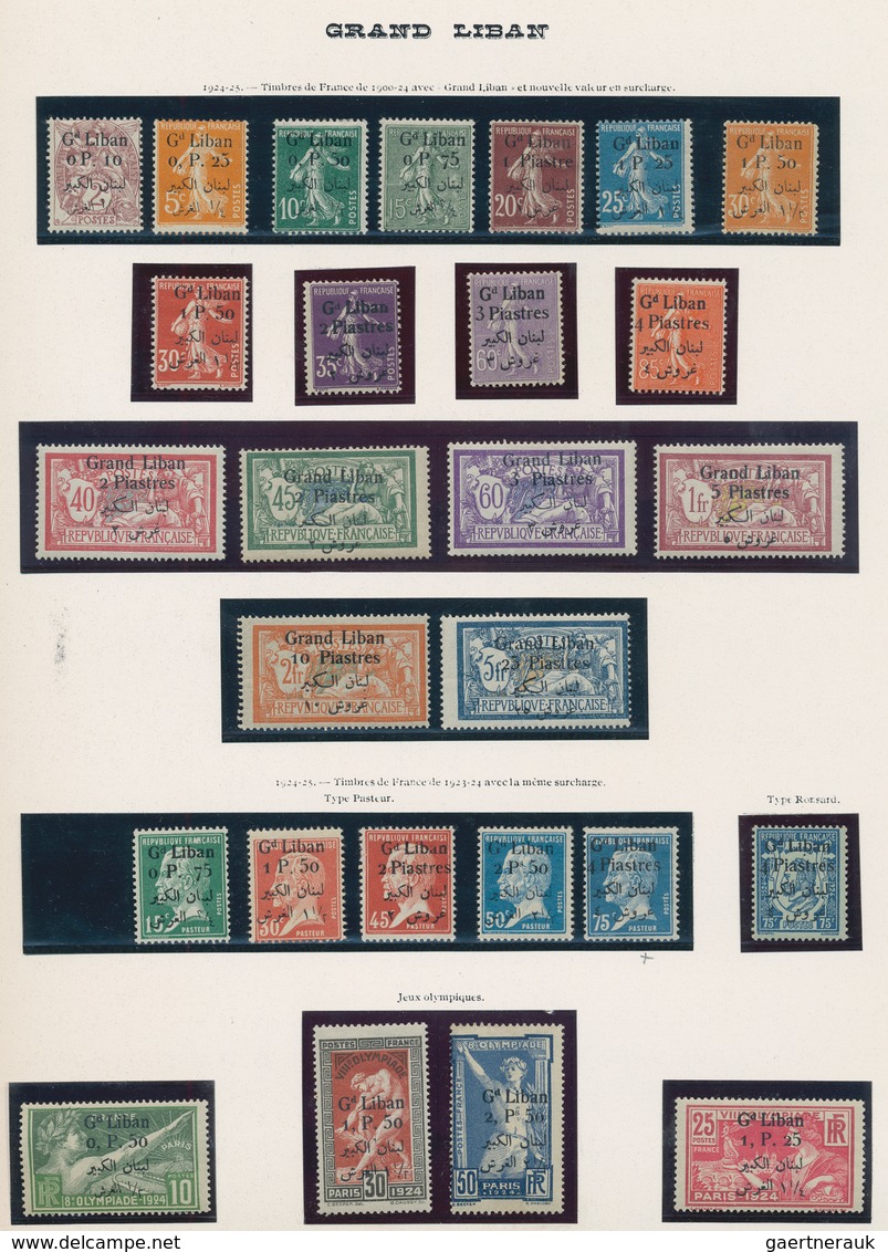 Libanon: 1924/1945, A Mint Collection On Yvert Album Pages, Well Collected Throughout Incl. Both Set - Líbano