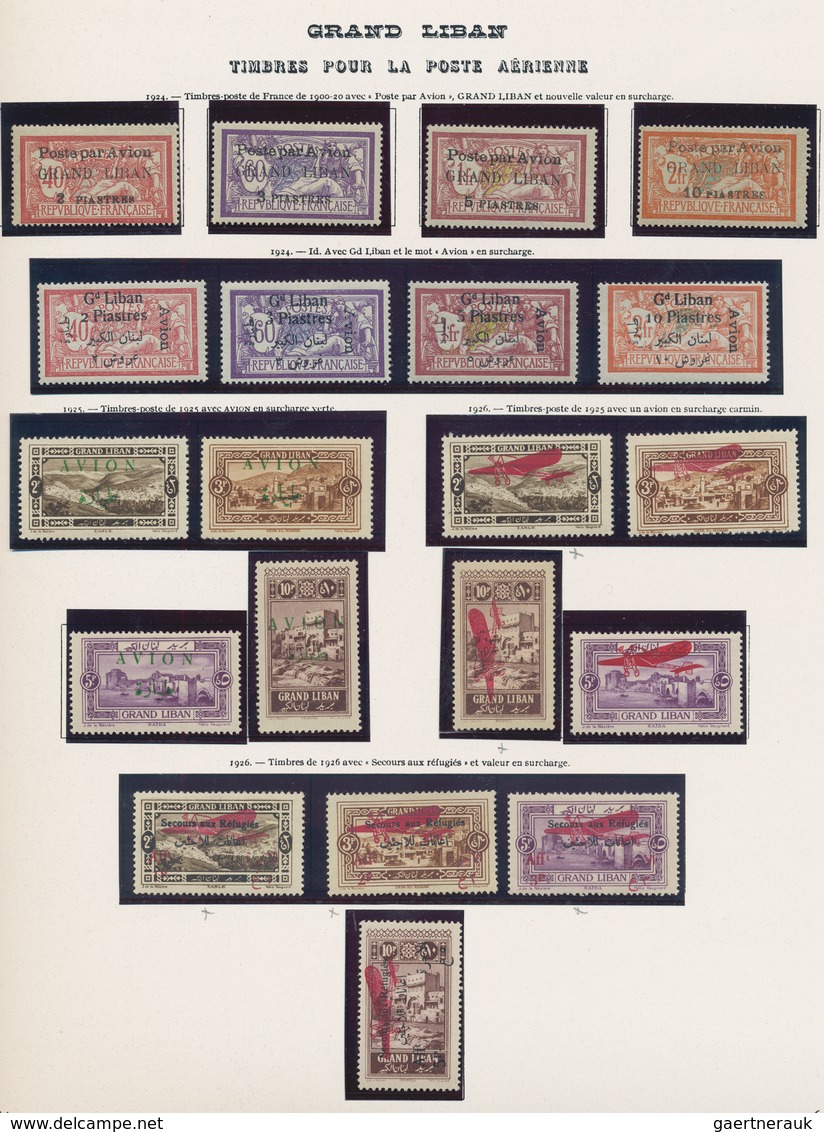 Libanon: 1924/1945, A Mint Collection On Yvert Album Pages, Well Collected Throughout Incl. Both Set - Lebanon