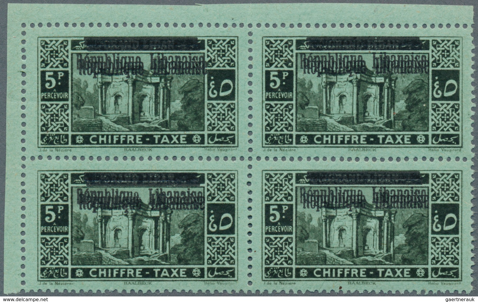 Libanon: 1924/1959, Specialised Assortment Incl. Overprint Varieties (some Signed Calves), Rare Impe - Libanon