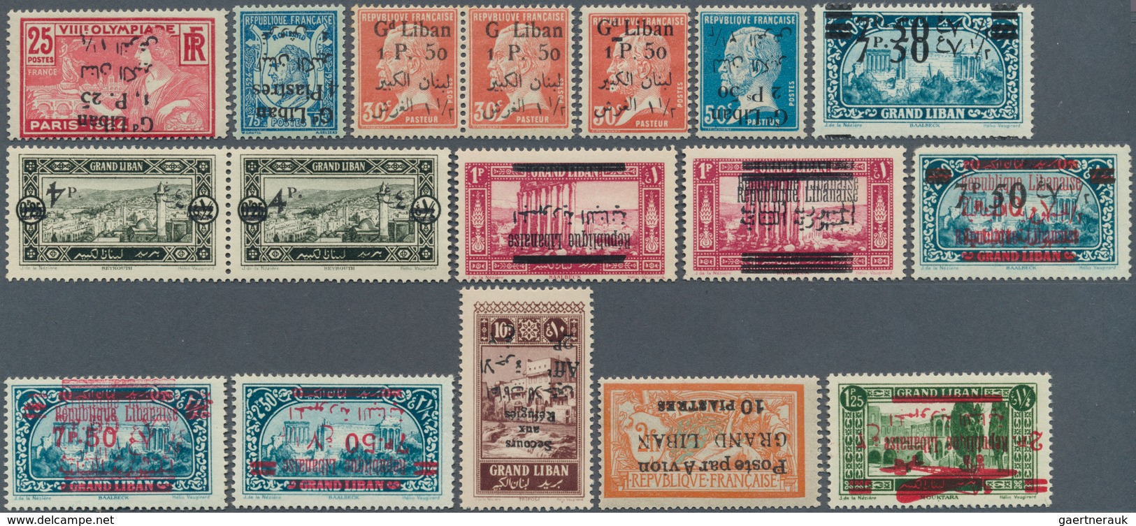 Libanon: 1924/1988, Mint Assortment Of Complete Sets Within Units Incl. Better Pieces Plus A Selecti - Liban