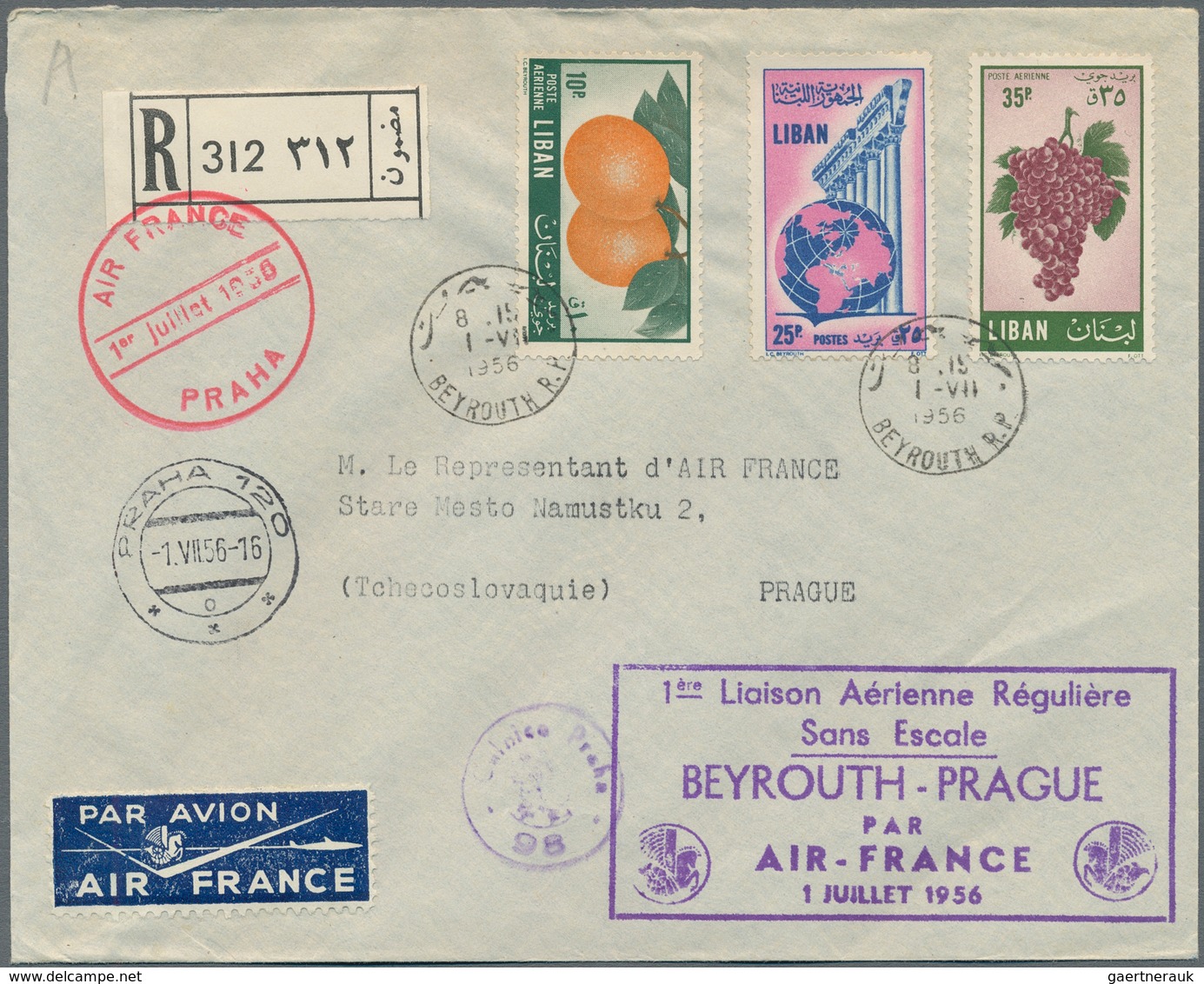 Libanon: 1925-80, Album Containing 58 Most Early Covers / Cards, Including FDC, Early Special Cancel - Líbano