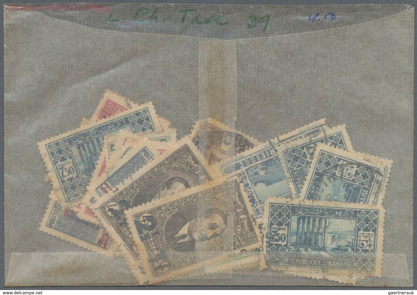 Libanon: 1926/1970 (ca.), mainly used stock in glasines and hundreds of airmails letters. Interestin