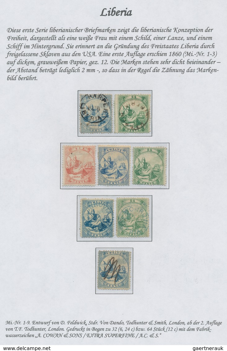 Liberia: 1860-1998, Comprehensive And Highly Specialised Collection Including Service And Postage Du - Liberia