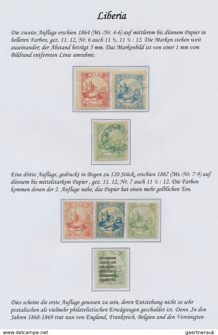 Liberia: 1860-1998, Comprehensive And Highly Specialised Collection Including Service And Postage Du - Liberia