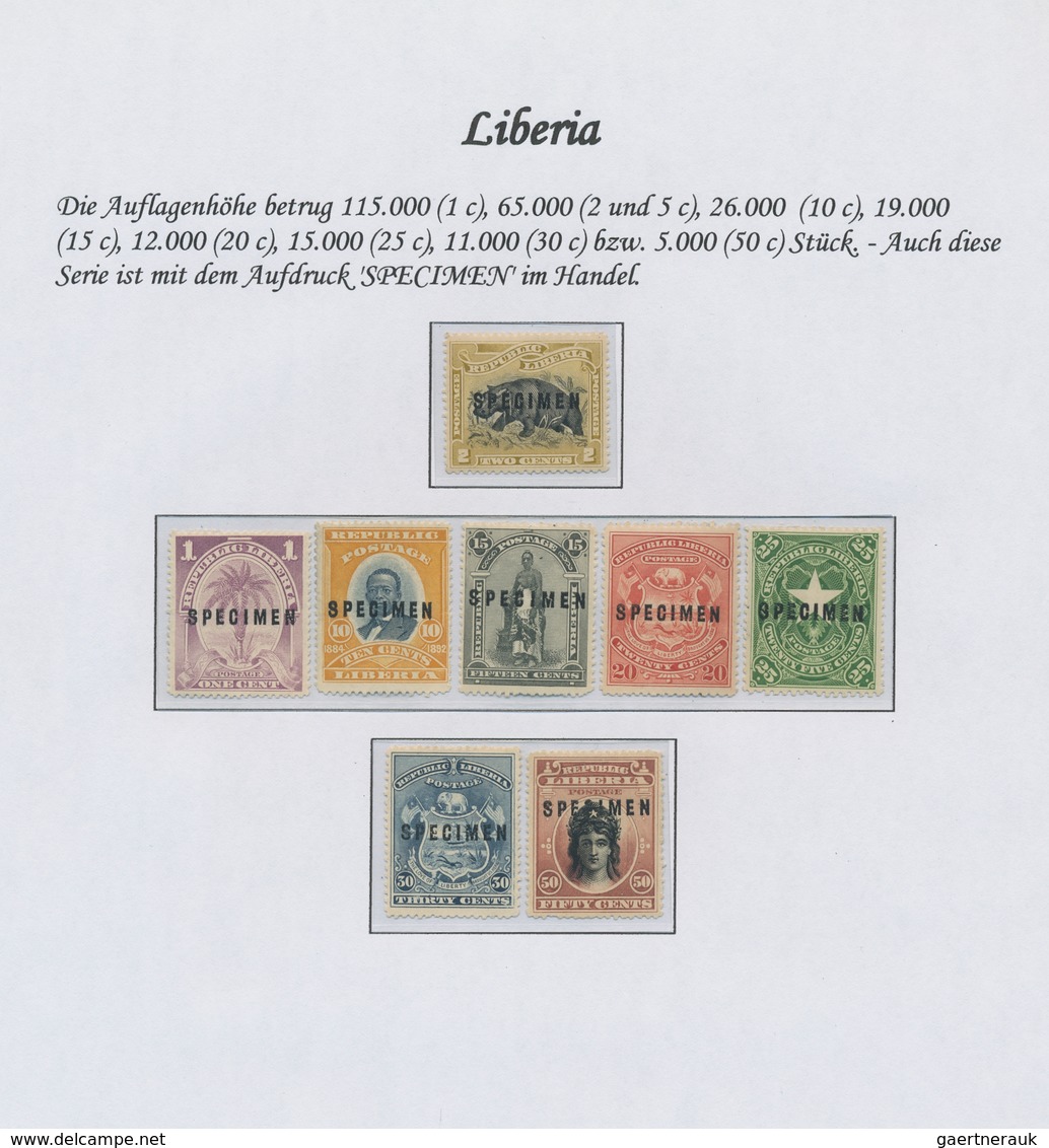 Liberia: 1860-1998, Comprehensive And Highly Specialised Collection Including Service And Postage Du - Liberia