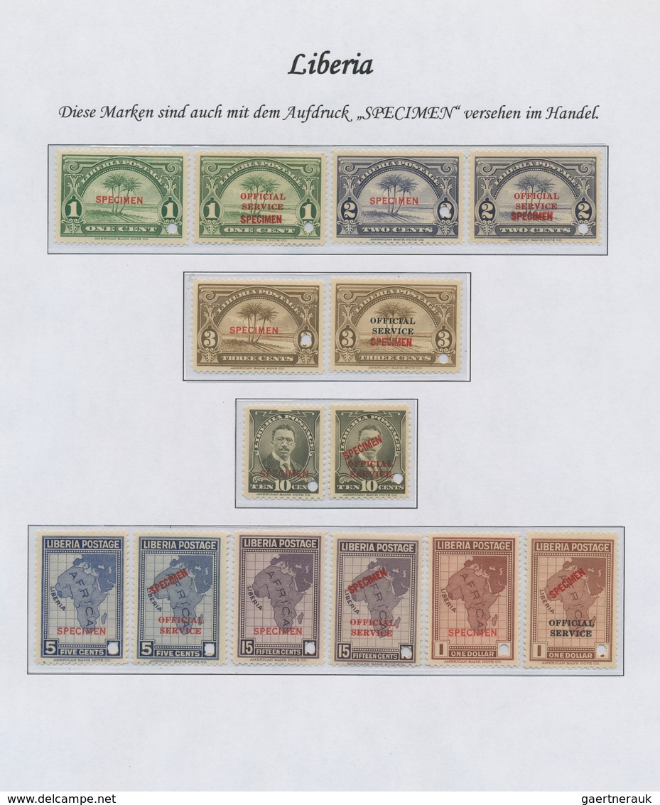 Liberia: 1860-1998, comprehensive and highly specialised collection including service and postage du