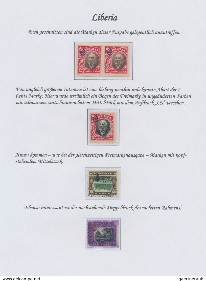 Liberia: 1860-1998, comprehensive and highly specialised collection including service and postage du