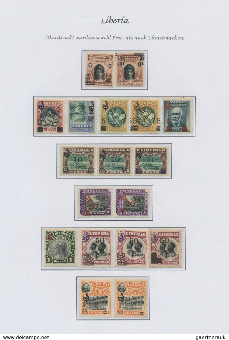 Liberia: 1860-1998, comprehensive and highly specialised collection including service and postage du