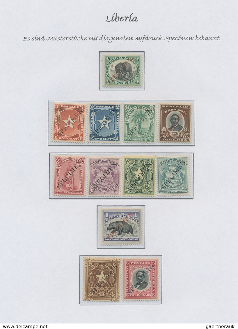 Liberia: 1860-1998, comprehensive and highly specialised collection including service and postage du