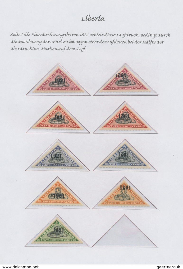 Liberia: 1860-1998, comprehensive and highly specialised collection including service and postage du