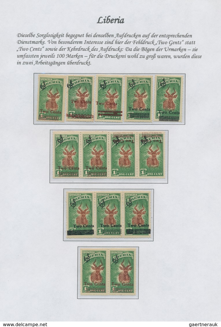 Liberia: 1860-1998, comprehensive and highly specialised collection including service and postage du