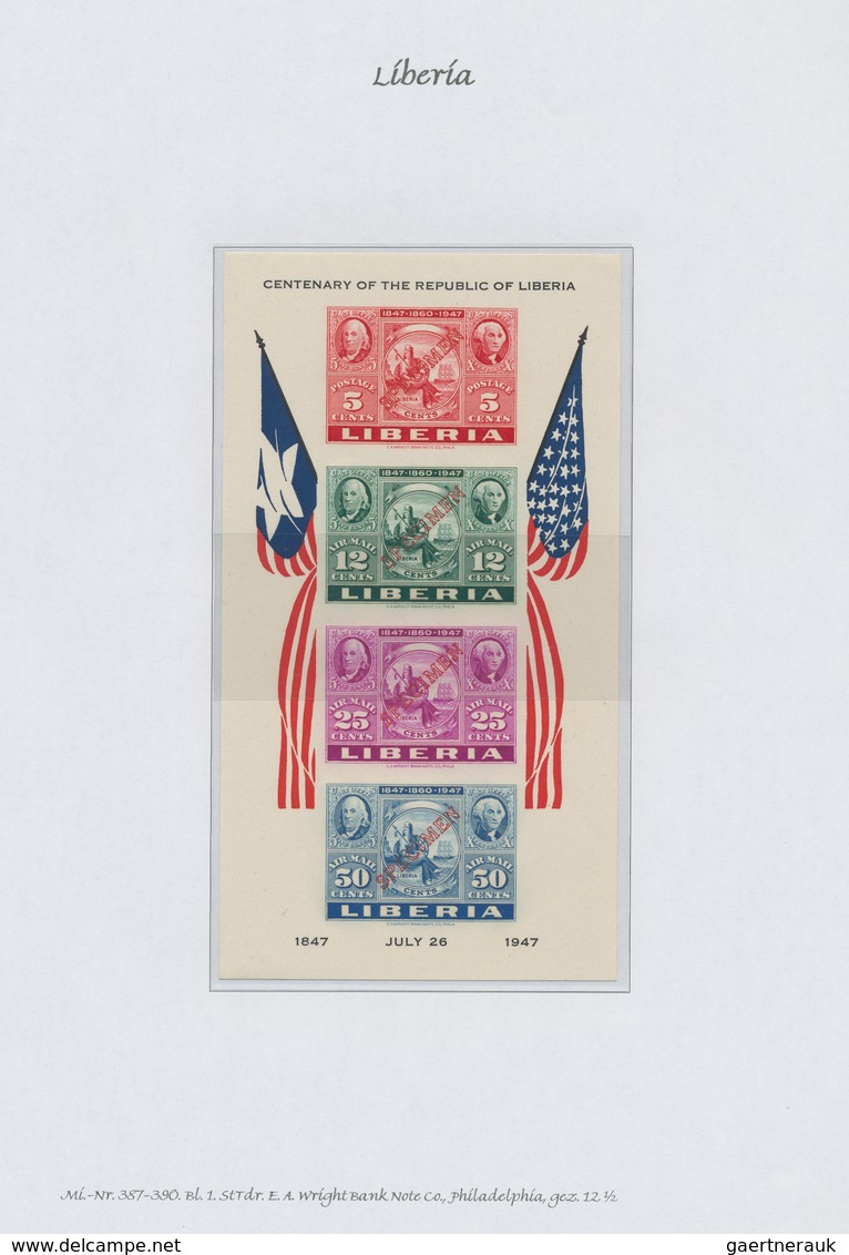 Liberia: 1860-1998, comprehensive and highly specialised collection including service and postage du