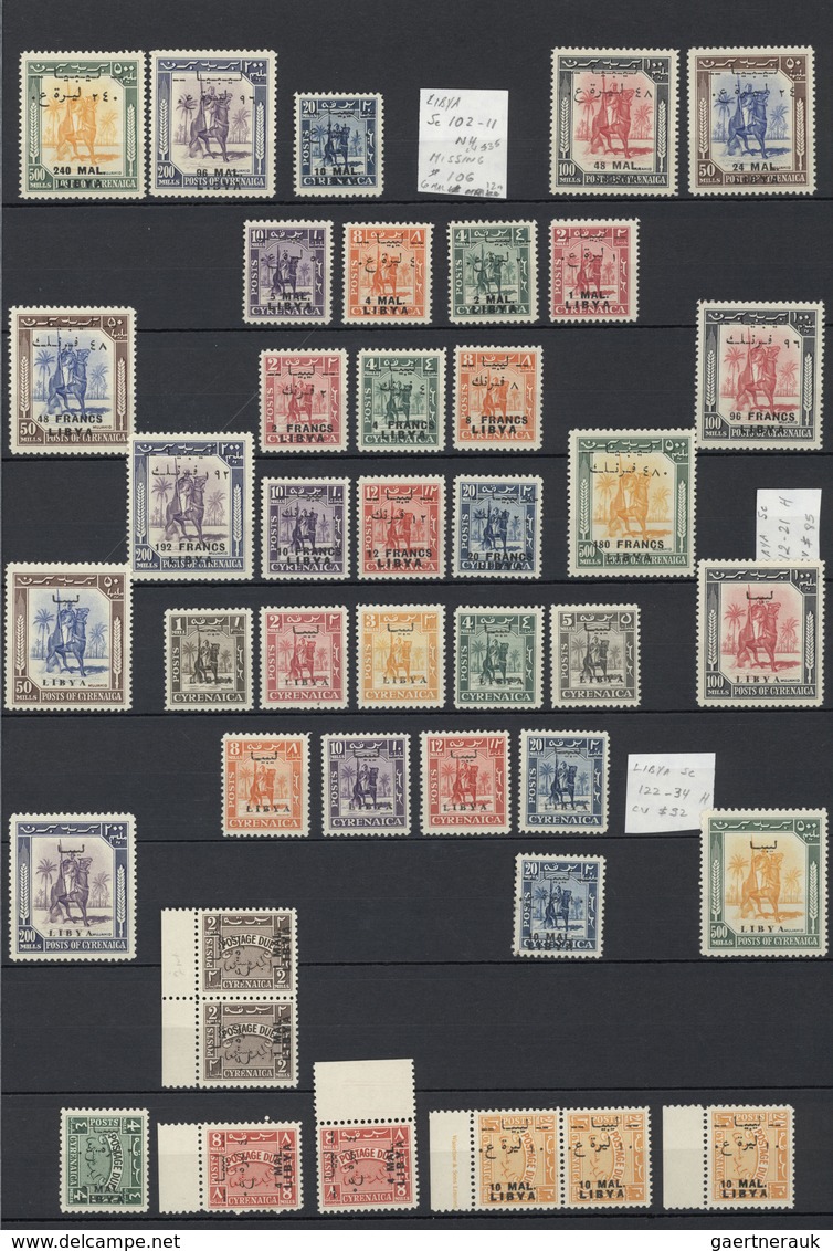 Libyen: 1910-1977, Collection In Large Album Starting Italian Occupation Overprinted Issues Includin - Libye