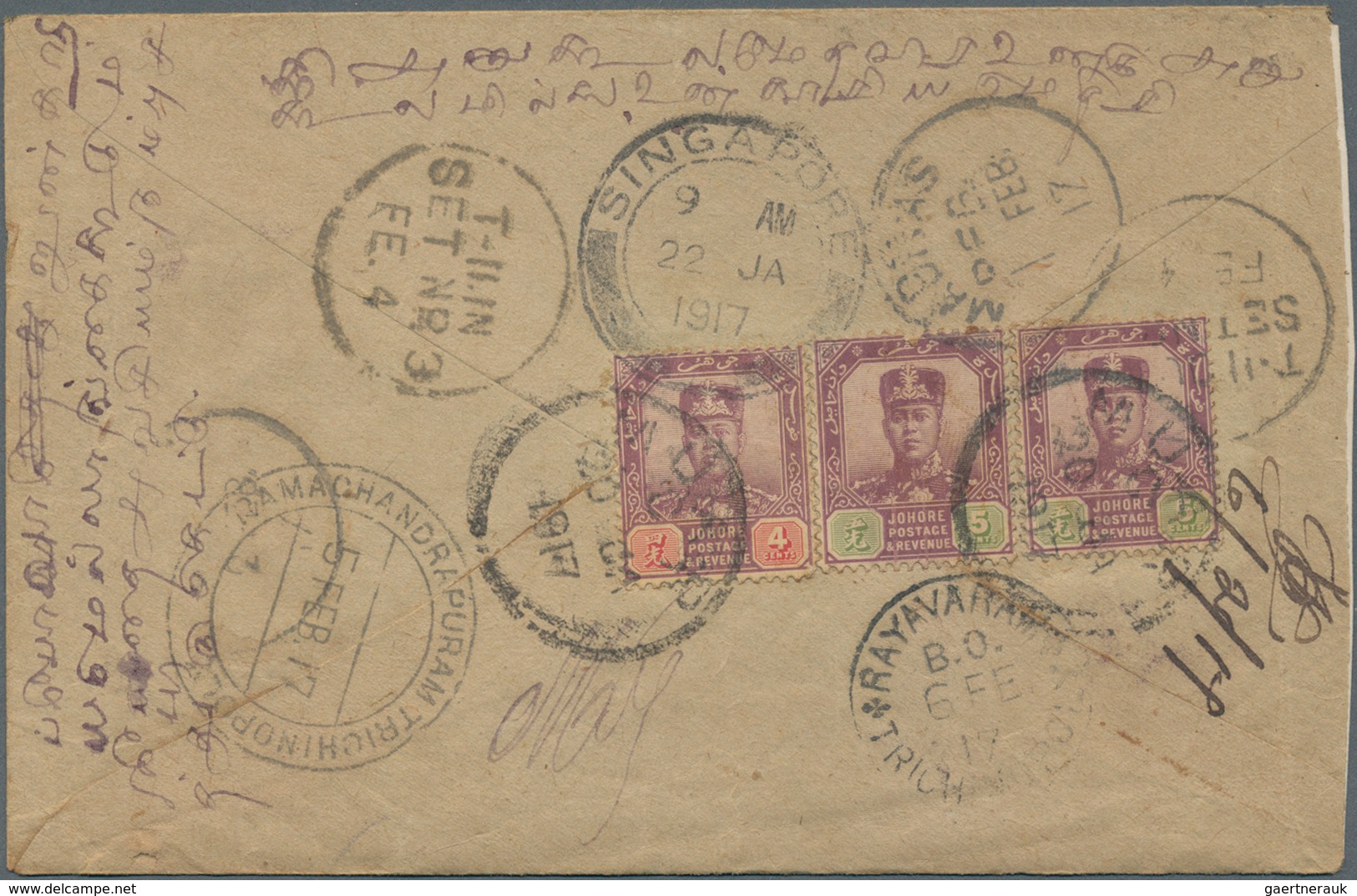 Malaiische Staaten: 1880's-1950's Ca.: More Than 500 Covers, Postcards And Postal Stationery Items F - Federated Malay States