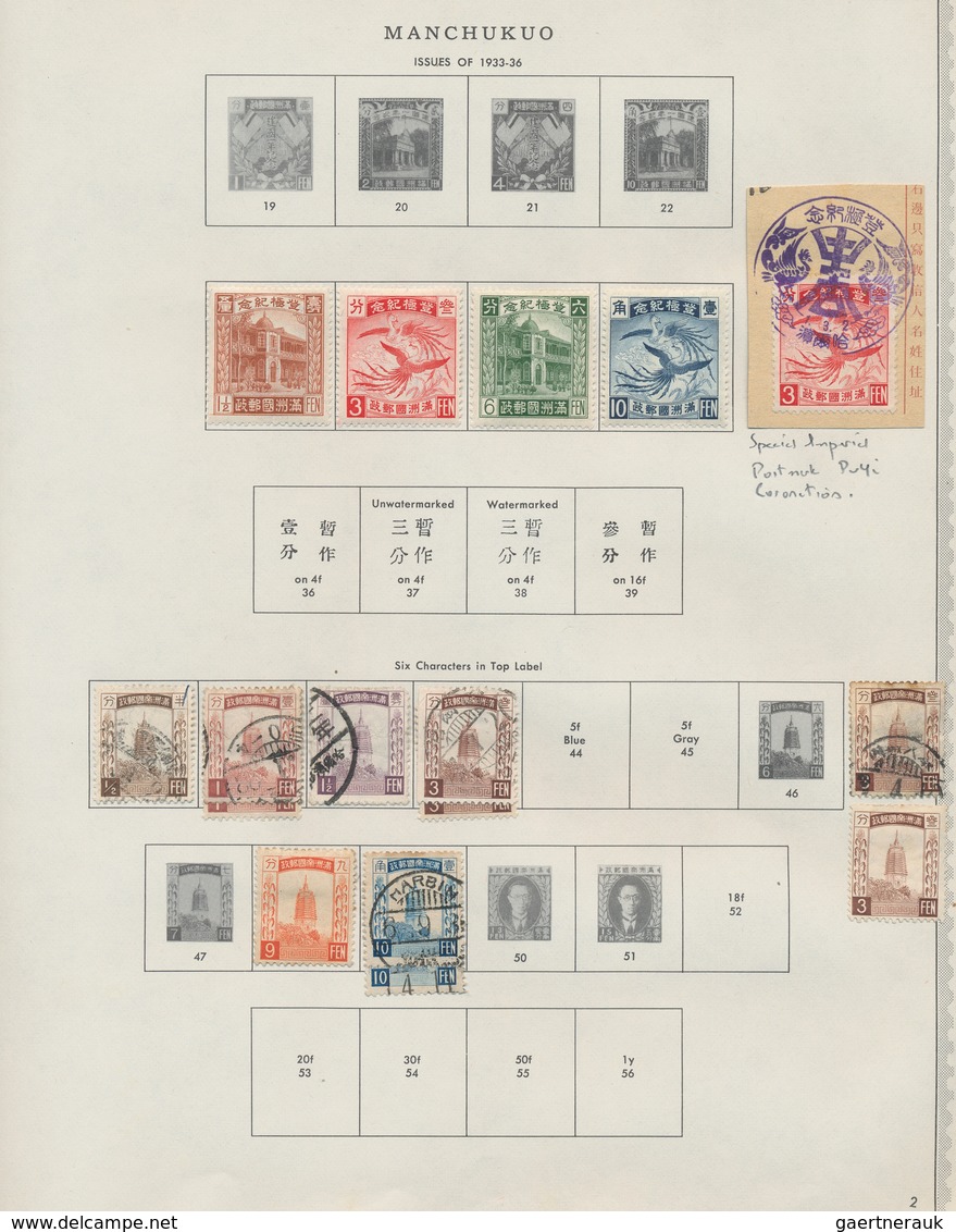 Mandschuko (Manchuko): 1932/45, Mint And Used In Minkus Pages. - 1932-45 Mantsjoerije (Mantsjoekwo)