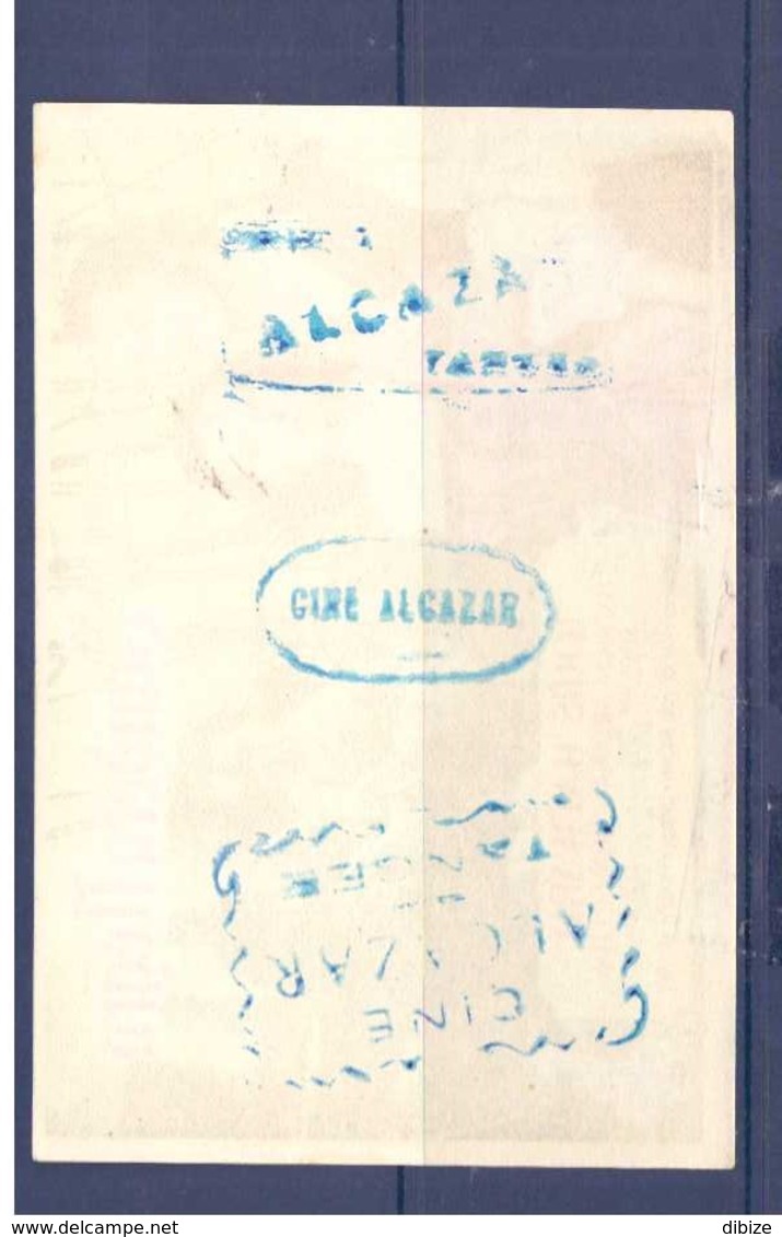 Programa Cine. Bandera Negra. John Sutton. Patricia Medina. 1952. EEUU. Sello Del Cine Alcazar. Tanger. Marruecos. - Posters