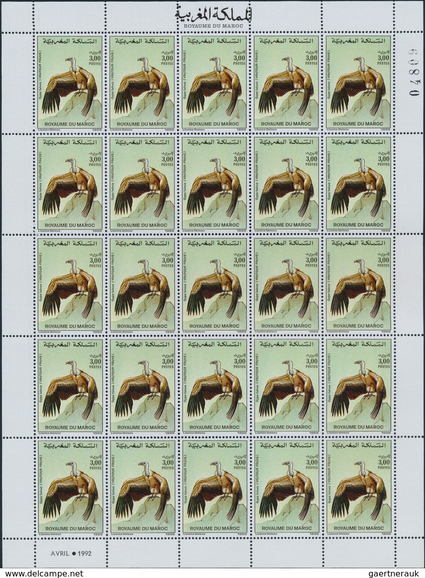 Marokko: 1957/1994, Comprehensive Collection/accumulation Of (larger) Units And Many Complete Sheets - Used Stamps